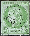 Losange avec lettres identifiant la colonie