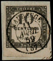 Timbre à date au type 15