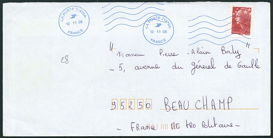lettre recommandé timbre