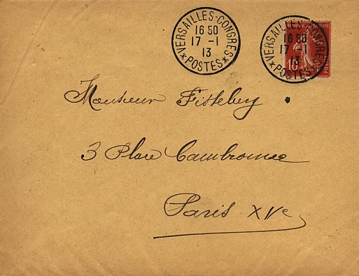 Introduction aux marques postales des Congrès de Versailles