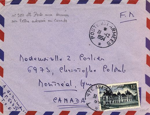 Les timbres à date muets de la Poste aux Armées