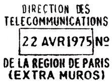 DIRECTION DES TELECOMMUNICATIONS DE PARIS