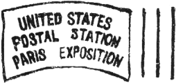 Exposition Universelle de 1900 - Bureau  amricain / 