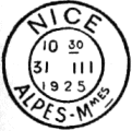 Les timbres  date des oblitrations mcaniques - Flier 1904 / 