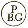 Marque circulaire avec lettres mention P B. G (Postes Bureau Gouvernement) / 