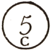 Marque circulaire avec numro du jour complmentaire