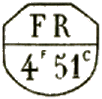 Marque avec mention : FR 4f 51c