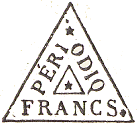 Marque triangulaire avec mention : PERIODIQ FRANCS / 