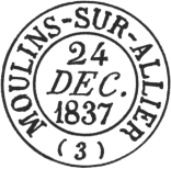 Les oblitrations de janvier 1849 - Type 13